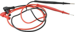 Ideal - Black/Red Electrical Test Equipment Leads - Use with Vol-Con Elite Voltage & Continuity Testers - Eagle Tool & Supply