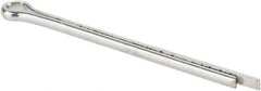 Made in USA - 3/32" Diam x 1-3/4" Long Extended Prong Cotter Pin - Grade 2, Zinc-Plated, Steel - Eagle Tool & Supply