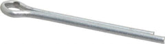 Made in USA - 1/8" Diam x 1-1/2" Long Extended Prong Cotter Pin - Grade 2, Zinc-Plated, Steel - Eagle Tool & Supply