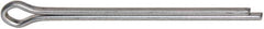 Made in USA - 1/8" Diam x 2" Long Extended Prong Cotter Pin - Grade 2, Zinc-Plated, Steel - Eagle Tool & Supply