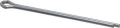 Made in USA - 1/8" Diam x 2-1/2" Long Extended Prong Cotter Pin - Grade 2, Zinc-Plated, Steel - Eagle Tool & Supply