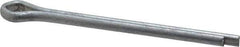 Made in USA - 5/32" Diam x 2" Long Extended Prong Cotter Pin - Grade 2, Zinc-Plated, Steel - Eagle Tool & Supply