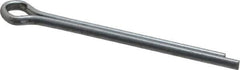 Made in USA - 3/16" Diam x 2-1/2" Long Extended Prong Cotter Pin - Grade 2, Zinc-Plated, Steel - Eagle Tool & Supply