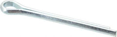 Made in USA - 5/16" Diam x 3" Long Extended Prong Cotter Pin - Grade 2, Zinc-Plated, Steel - Eagle Tool & Supply