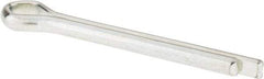 Made in USA - 3/8" Diam x 3" Long Extended Prong Cotter Pin - Grade 2, Zinc-Plated, Steel - Eagle Tool & Supply