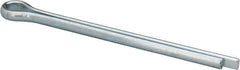 Made in USA - 3/8" Diam x 5" Long Extended Prong Cotter Pin - Grade 2, Zinc-Plated, Steel - Eagle Tool & Supply