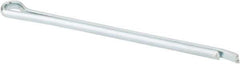 Made in USA - 3/32" Diam x 2" Long Hammerlock Cotter Pin - Grade 2, Zinc-Plated, Steel - Eagle Tool & Supply
