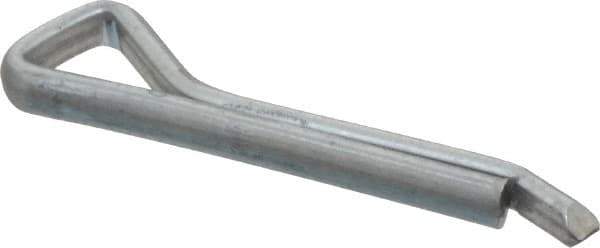 Made in USA - 5/32" Diam x 1" Long Hammerlock Cotter Pin - Grade 2, Zinc-Plated, Steel - Eagle Tool & Supply