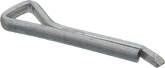 Made in USA - 5/32" Diam x 1" Long Hammerlock Cotter Pin - Grade 2, Zinc-Plated, Steel - Eagle Tool & Supply