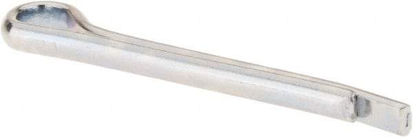Made in USA - 5/32" Diam x 1-1/2" Long Hammerlock Cotter Pin - Grade 2, Zinc-Plated, Steel - Eagle Tool & Supply