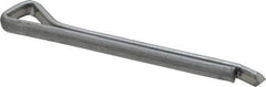 Made in USA - 3/16" Diam x 2" Long Hammerlock Cotter Pin - Grade 2, Zinc-Plated, Steel - Eagle Tool & Supply