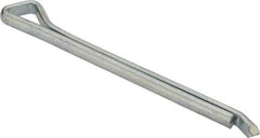 Made in USA - 1/4" Diam x 3" Long Hammerlock Cotter Pin - Grade 2, Zinc-Plated, Steel - Eagle Tool & Supply