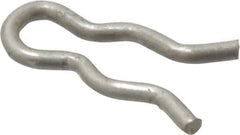 Made in USA - 5/64" Groove, 5/16" Long, Stainless Steel Hair Pin Clip - 0.029" Clip Diam, 1/8" Shaft Diam, Grade 18-8 - Eagle Tool & Supply