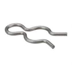 Made in USA - 7/32" Groove, 5/8" Long, Stainless Steel Hair Pin Clip - 0.033" Clip Diam, 1/4" Shaft Diam, Grade 18-8 - Eagle Tool & Supply