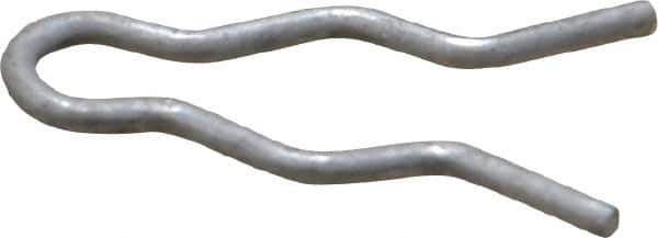 Made in USA - 1/4" Groove, 3/4" Long, Stainless Steel Hair Pin Clip - 0.048" Clip Diam, 5/16" Shaft Diam, Grade 18-8 - Eagle Tool & Supply