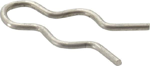 Made in USA - 5/16" Groove, 31/32" Long, Stainless Steel Hair Pin Clip - 0.052" Clip Diam, 3/8" Shaft Diam, Grade 18-8 - Eagle Tool & Supply