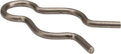 Made in USA - 7/16" Groove, 1-1/8" Long, Stainless Steel Hair Pin Clip - 0.064" Clip Diam, 1/2" Shaft Diam, Grade 18-8 - Eagle Tool & Supply