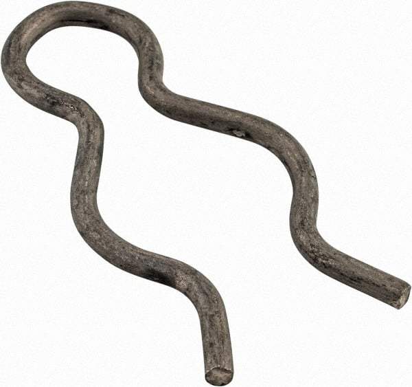 Made in USA - 21/32" Groove, 1-13/16" Long, Stainless Steel Hair Pin Clip - 0.093" Clip Diam, 3/4" Shaft Diam, Grade 18-8 - Eagle Tool & Supply