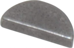 Made in USA - #202 Standard Woodruff Key - 1/4" Long x 1/16" Wide, Steel - Eagle Tool & Supply