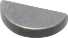 Made in USA - #202-1/2 Standard Woodruff Key - 5/16" Long x 1/16" Wide, Steel - Eagle Tool & Supply