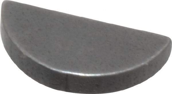 Made in USA - #203 Standard Woodruff Key - 3/8" Long x 1/16" Wide, Steel - Eagle Tool & Supply