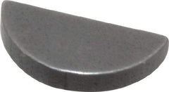 Made in USA - #203 Standard Woodruff Key - 3/8" Long x 1/16" Wide, Steel - Eagle Tool & Supply