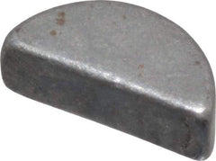 Made in USA - #403 Standard Woodruff Key - 3/8" Long x 1/8" Wide, Steel - Eagle Tool & Supply