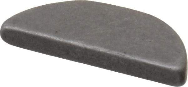 Made in USA - #204 Standard Woodruff Key - 1/2" Long x 1/16" Wide, Steel - Eagle Tool & Supply