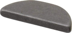 Made in USA - #204 Standard Woodruff Key - 1/2" Long x 1/16" Wide, Steel - Eagle Tool & Supply