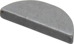Made in USA - #305 Standard Woodruff Key - 5/8" Long x 3/32" Wide, Steel - Eagle Tool & Supply