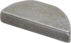 Made in USA - #405 Standard Woodruff Key - 5/8" Long x 1/8" Wide, Steel - Eagle Tool & Supply