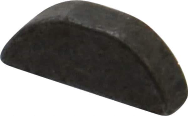 Made in USA - #505 Standard Woodruff Key - 5/8" Long x 5/32" Wide, Steel - Eagle Tool & Supply