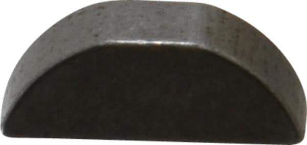 Made in USA - #605 Standard Woodruff Key - 5/8" Long x 3/16" Wide, Steel - Eagle Tool & Supply