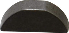 Made in USA - #605 Standard Woodruff Key - 5/8" Long x 3/16" Wide, Steel - Eagle Tool & Supply