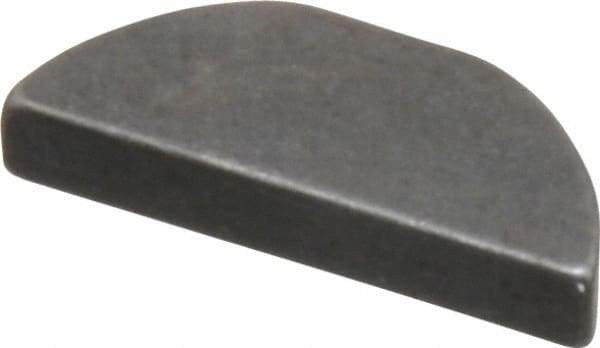 Made in USA - #406 Standard Woodruff Key - 3/4" Long x 1/8" Wide, Steel - Eagle Tool & Supply