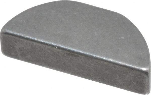 Made in USA - #606 Standard Woodruff Key - 3/4" Long x 3/16" Wide, Steel - Eagle Tool & Supply
