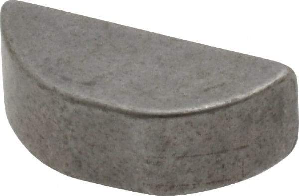 Made in USA - #806 Standard Woodruff Key - 3/4" Long x 1/4" Wide, Steel - Eagle Tool & Supply