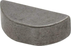 Made in USA - #806 Standard Woodruff Key - 3/4" Long x 1/4" Wide, Steel - Eagle Tool & Supply