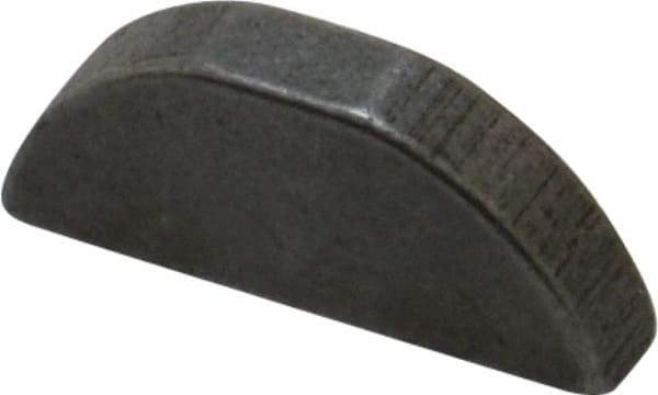 Made in USA - #507 Standard Woodruff Key - 7/8" Long x 5/32" Wide, Steel - Eagle Tool & Supply