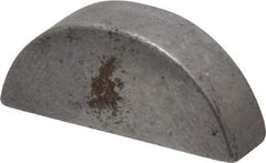 Made in USA - #808 Standard Woodruff Key - 1" Long x 1/4" Wide, Steel - Eagle Tool & Supply