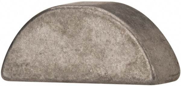 Made in USA - #1008 Standard Woodruff Key - 1" Long x 5/16" Wide, Steel - Eagle Tool & Supply