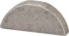 Made in USA - #709 Standard Woodruff Key - 1-1/8" Long x 7/32" Wide, Steel - Eagle Tool & Supply
