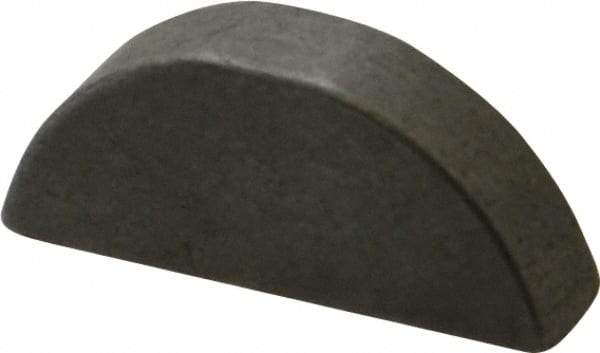 Made in USA - #809 Standard Woodruff Key - 1-1/8" Long x 1/4" Wide, Steel - Eagle Tool & Supply
