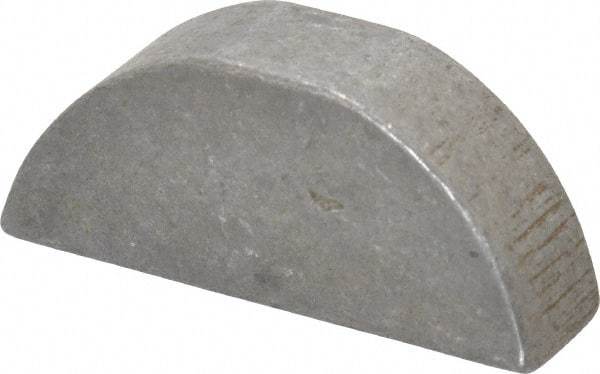 Made in USA - #1009 Standard Woodruff Key - 1-1/8" Long x 5/16" Wide, Steel - Eagle Tool & Supply