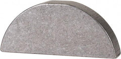 Made in USA - #710 Standard Woodruff Key - 1-1/4" Long x 7/32" Wide, Steel - Eagle Tool & Supply