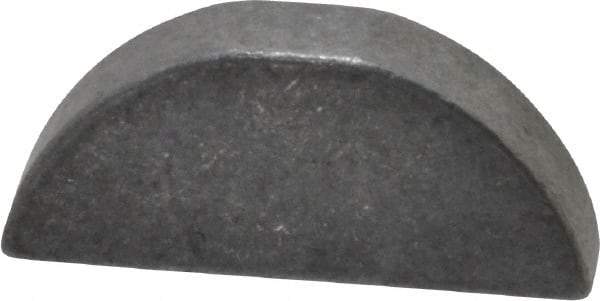 Made in USA - #810 Standard Woodruff Key - 1-1/4" Long x 1/4" Wide, Steel - Eagle Tool & Supply