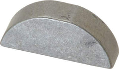 Made in USA - #1010 Standard Woodruff Key - 1-1/4" Long x 5/16" Wide, Steel - Eagle Tool & Supply