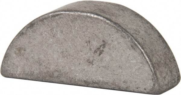 Made in USA - #1210 Standard Woodruff Key - 1-1/4" Long x 3/8" Wide, Steel - Eagle Tool & Supply