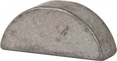Made in USA - #1210 Standard Woodruff Key - 1-1/4" Long x 3/8" Wide, Steel - Eagle Tool & Supply