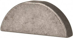 Made in USA - #811 Standard Woodruff Key - 1-3/8" Long x 1/4" Wide, Steel - Eagle Tool & Supply